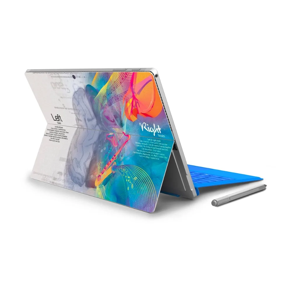 GOOYIYO для Micro Surface Pro 4 5 виниловая наклейка на заднюю часть планшета панель с левым и