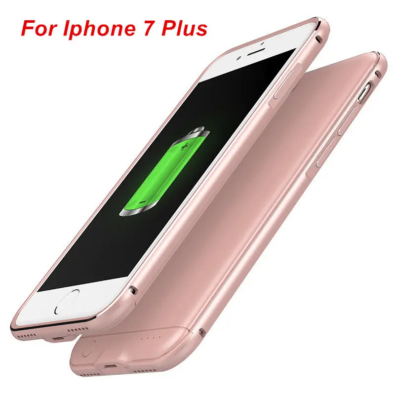 Чехол для аккумулятора с металлической рамкой Iphone 7 Plus чехол зарядного
