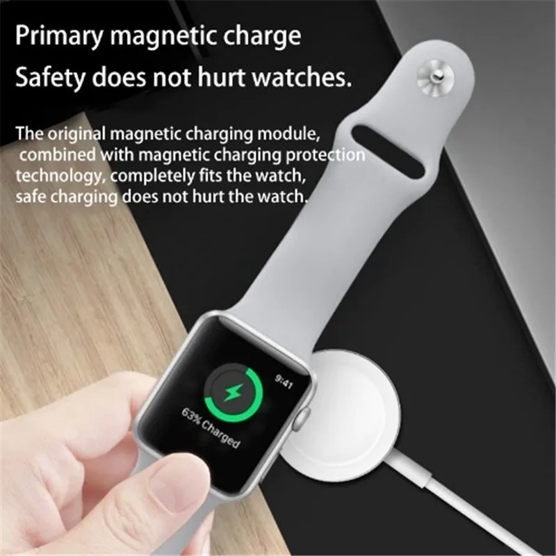 Магнитное зарядное устройство для Apple Watch USB Беспроводная зарядка 38 мм и 42 iWatch Series 4