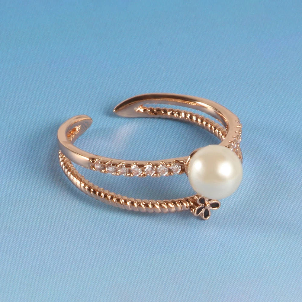 Kemstone розовое золото/серебряный цвет медный сплав двухслойные цветы имитация