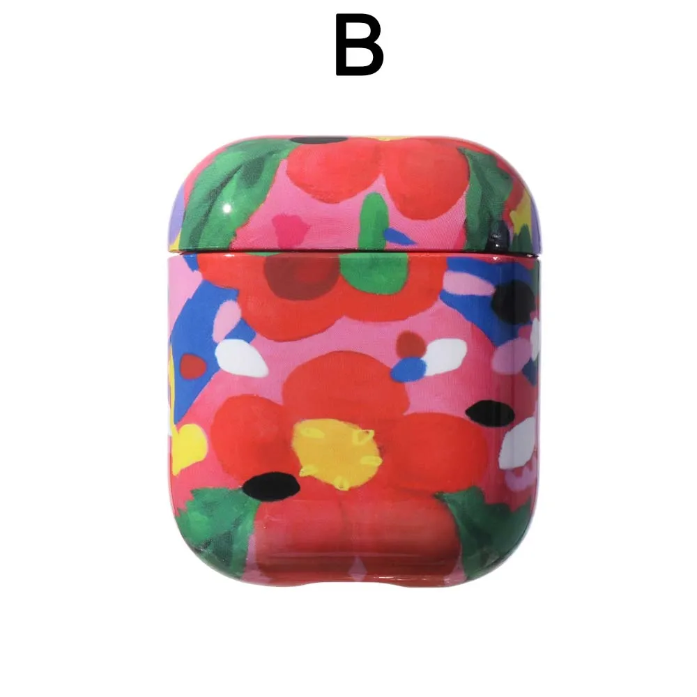 Для Apple AirPods 1 2 защитный чехол Чехол Япония большая волна цветок девушка мраморный узор Любовь Сердце защитный чехол - Цвет: 15 B