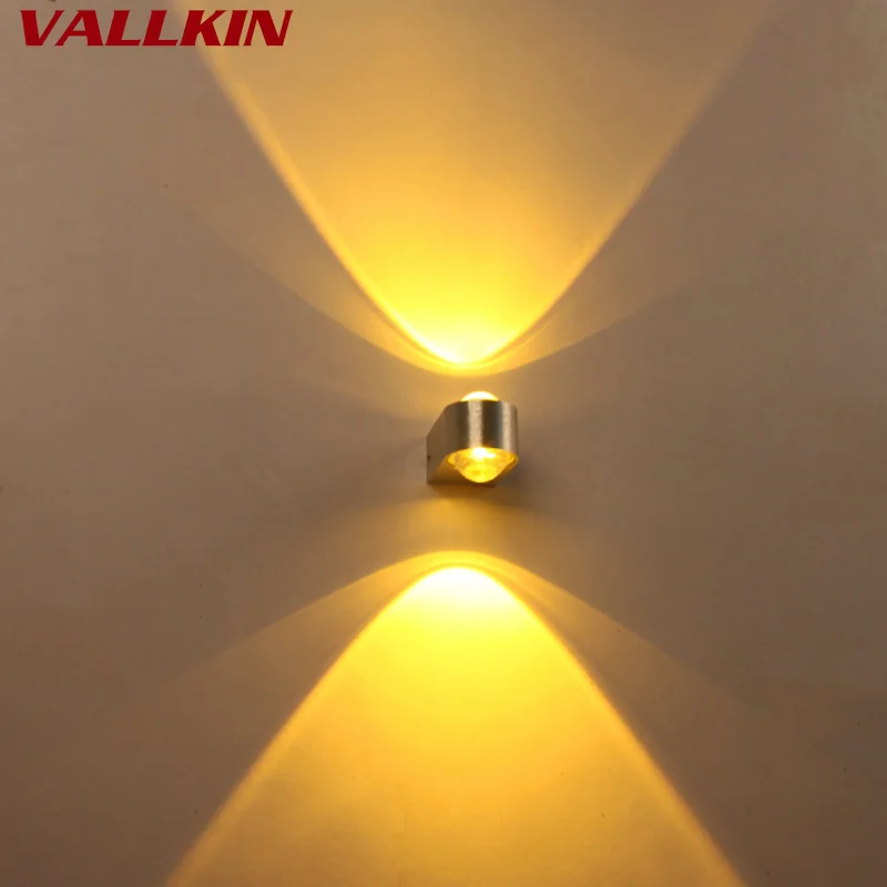 Светодиодный настенный светильник 2 Вт с выпуклыми линзами 85 265 В переменного