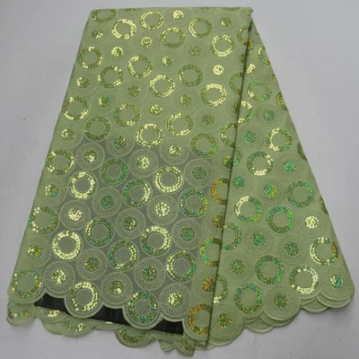 lemon green 5 ярдов/шт) новейшая африканская кружевная ткань из двойной органзы темно-зеленого цвета с вышивкой золотыми блестками для праздничного платья OP114 - Цвет: lemon green