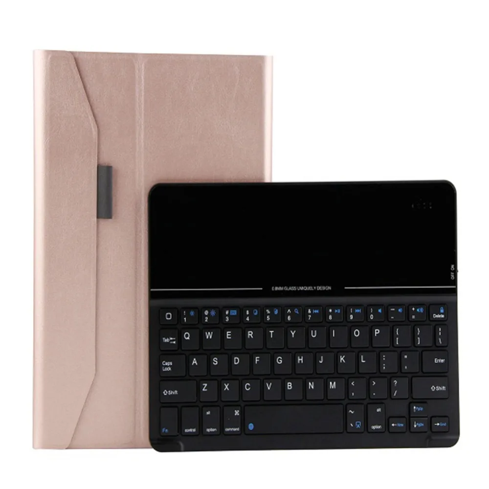 Чехол со съемным закаленным стеклом и Bluetooth клавиатурой для нового iPad 9 7 дюйма 2017