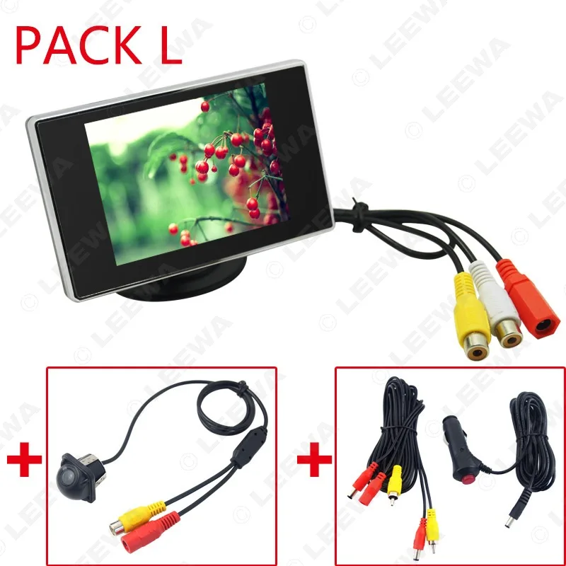 Автономный ЖК монитор LEEWA с камерой заднего вида 3 5 дюйма 2 4 ГГц|lcd tft monitor|tft lcd monitortft