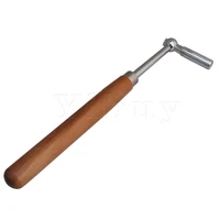yibuy professional jujube wood l shape piano tuner wrench metal spanner hammer repair tool