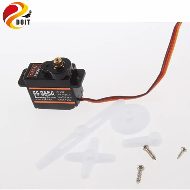 4 шт./лот 100% оригинальный EMAX ES08MA II Mini Metal Gear Аналоговый сервопривод 12 г/2 0 кг/0