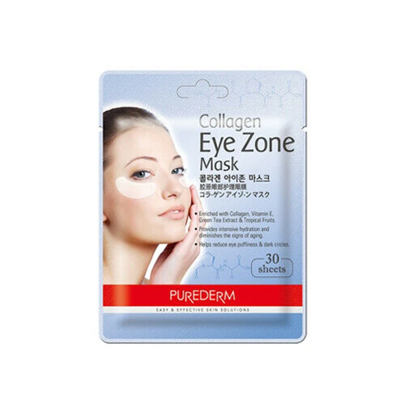 Коллагеновая Маска PUREDERM для зоны глаз 1 упаковка витаминный коллаген маска патчи