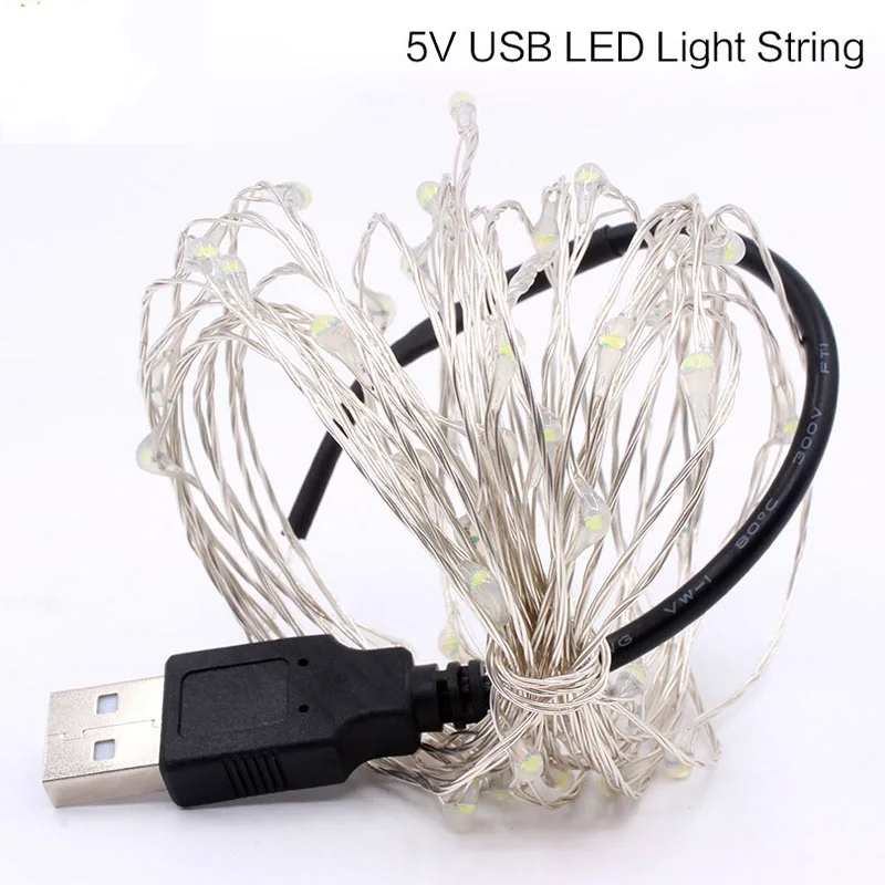 Светодиодные сказочные огни usb 2 м 5 10 светодиодные гирлянды luces LED decoracion гирлянда