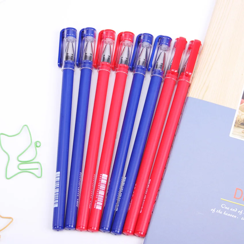 

G-312M 0.5MM Red Blue Ink Gel Pen Stationery Office Learning Cute Unisex Pen Gift for Kids Writing Supplies