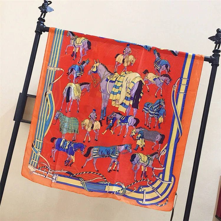 Женский тонкий солнцезащитный шарф с принтом |