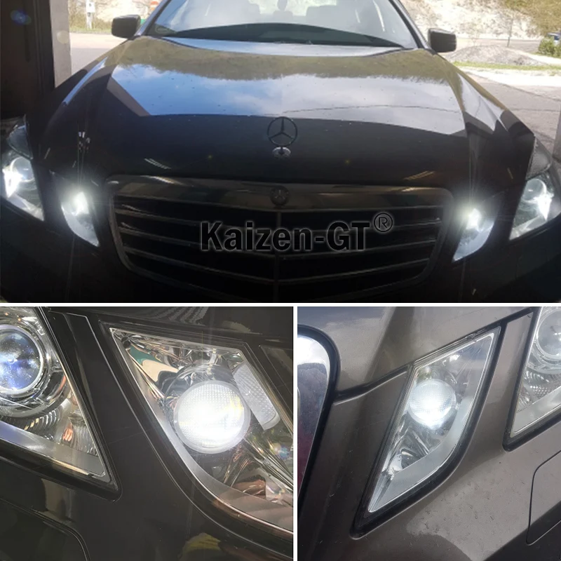 2 шт HID соответствующие ксеноновые Белый светодиодный светильник в сборе для 2010-13 Mercedes W212 E-Class E350 E550 E63 AMG Pre-LCI