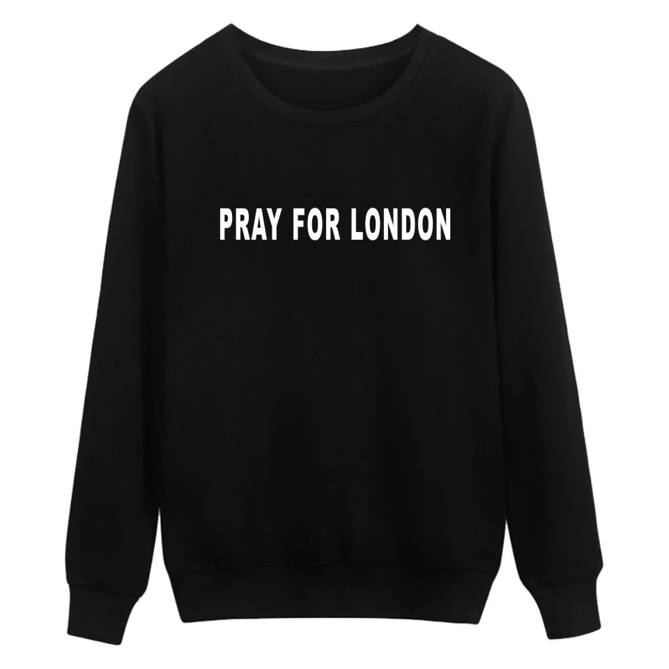 Aikooki Pray for london толстовка с капюшоном для мужчин и женщин черный хлопок хип-хоп