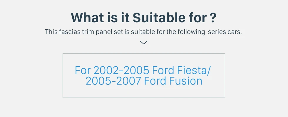 Seicane 1 Din Автомобильная радиосвязь для 2002-2005 Ford Fiesta 2005-2007 Ford Fusion стерео приборная панель Лицевая панель рамка монтажный комплект ободок