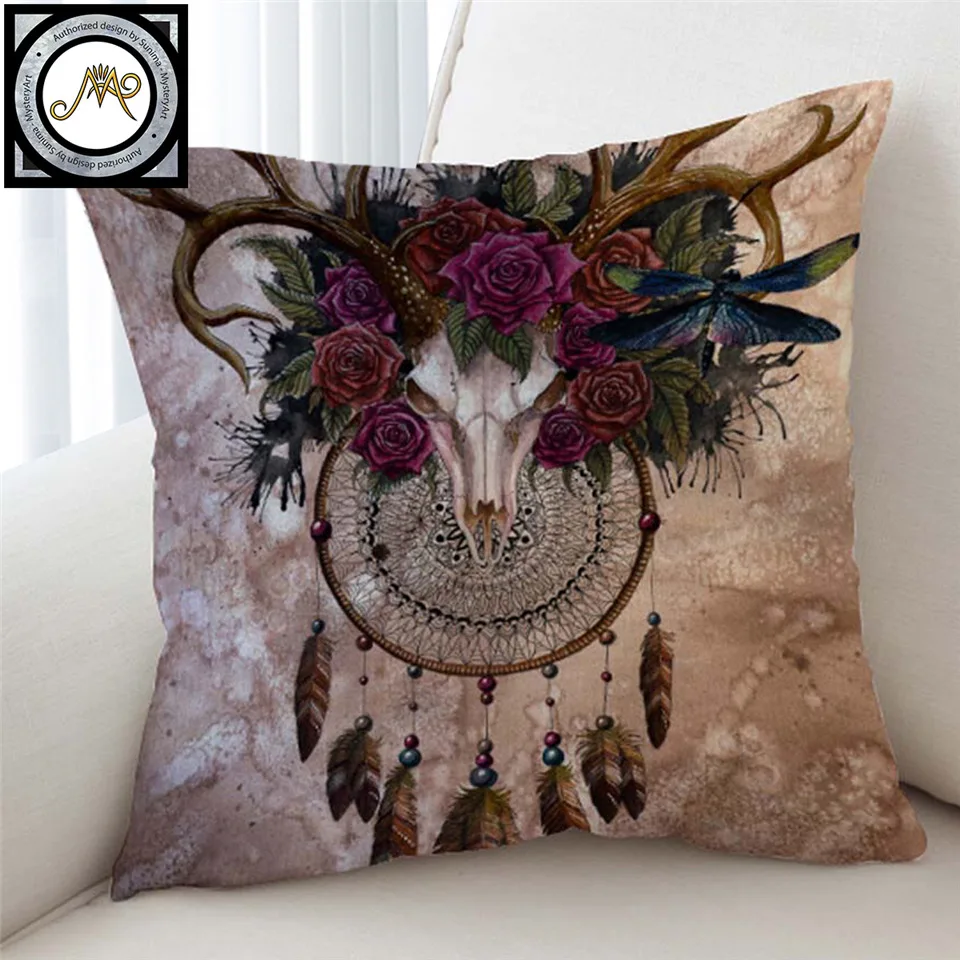 Чехол на подушку с рисунком из мультфильма тайна Ловец снов от SunimaArt наволочки