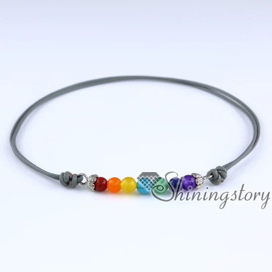 Design C Chakra балансирующее ожерелье 7 Исцеление чакры ювелирные изделия ожерелья с тематикой йоги Йога духовные ювелирные изделия удача ожерелья - Окраска металла: Design C