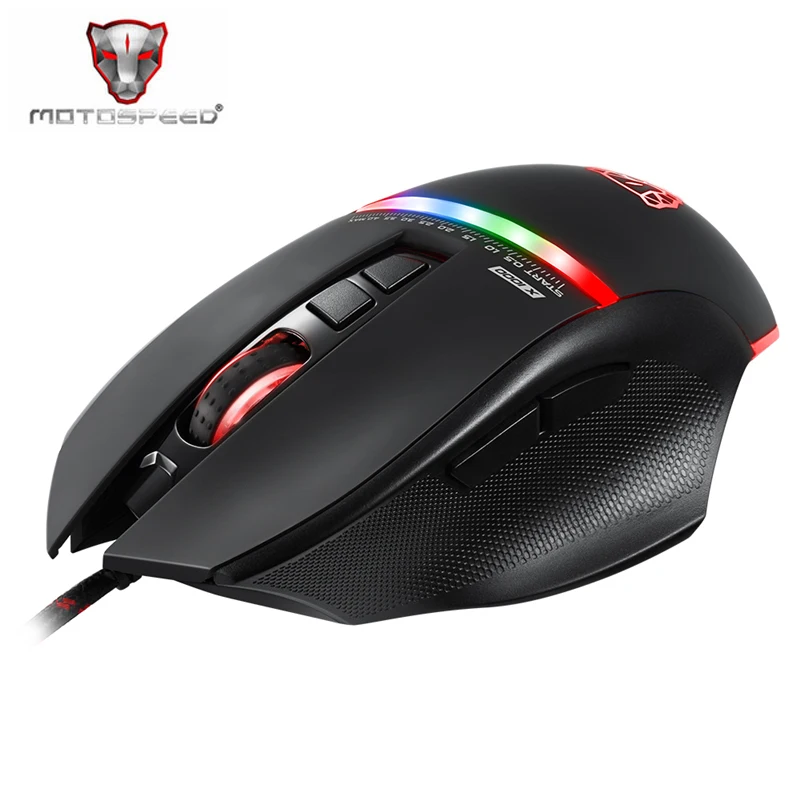 Motospeed V10 эргономичная оптическая игровая мышь геймер Mause для ноутбука ПК