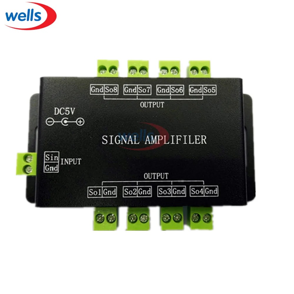 Светодиодный контроллер усилитель сигнала через SPI выходной сигнал симфония 8