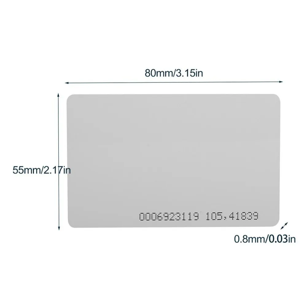 10 шт. 125 кГц EM4100/TK4100 RFID идентификационная смарт-карта 0 85 мм тонкие карты для