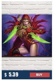 FOOCAME Murlocs Hearthstone герои WoW видео игры Искусство Шелковый плакат печать домашний Декор стены картина 11x20 16x29 20x36 дюймов
