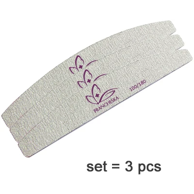 Nail file 3pcs Francheska поли Комплект гель-лака Быстрый УФ СТРОИТЕЛЬ гель использовать дизайн ногтей маникюр расширение кисти форма ногтей полигель Инструменты Набор база верхнее покрытие - Цвет: Nail file 3pcs