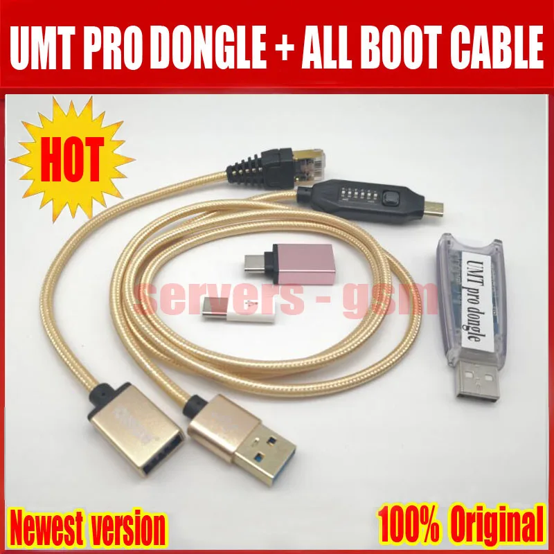 Новейший оригинальный ключ UMT Pro/ключ Pro (функция + Avb 2 в 1 )+ кабель для полной