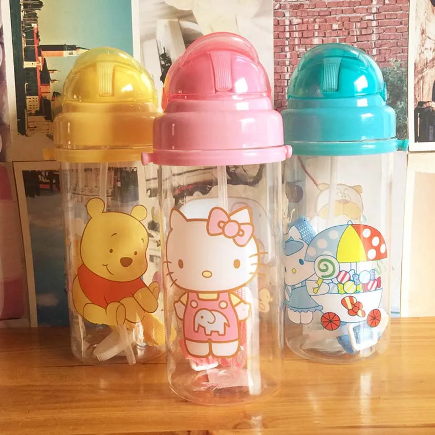 Анна Эльза милая бутылка для воды без бисфенола А с соломинкой детская чашка