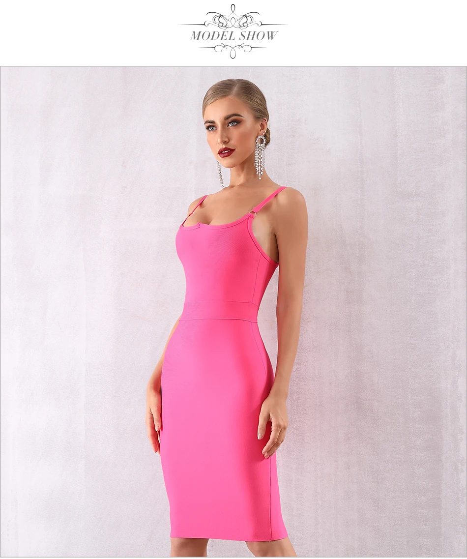 Adyce летнее облегающее Бандажное платье для женщин Vestidos Verano сексуальное платье на тонких бретелях без рукавов Клубное вечернее платье в стиле знаменитостей