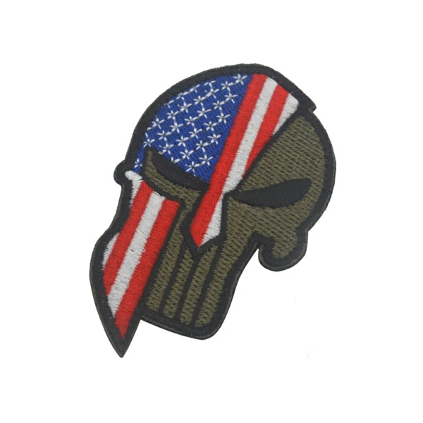 17 Каратель Спартанский череп HELME Россия Словакия USATurkey Израиль Испанский Великобритания Европа Чешский Немецкий флаг патч тактический патч значки - Цвет: 17