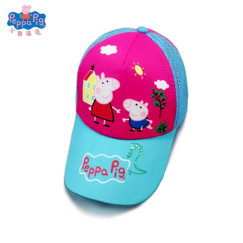Peppa шапка со Свинкой Милая свинка семья Аниме Фигурка тиара дышащая классная бейсболка теннисная Кепка летние эфирные детские игрушки