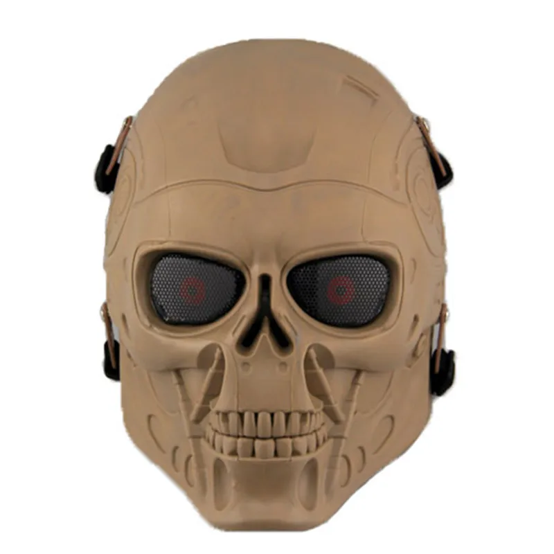 Бесплатная доставка маска Терминатора из двух частей маскарадный костюм на