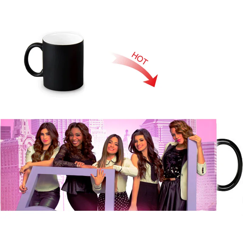 Реактивные чашки с изменяющим цвет черно-белым керамическая кружка фарфоровая