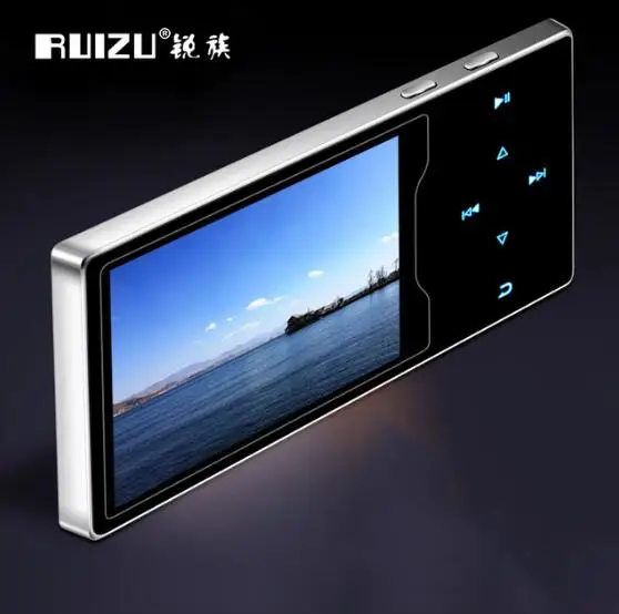 RUIZU D08 8 Гб металлический MP3 плеер 2.4in большего размера HD Экран HIFI без потери качества звука fm радио Электронная книга Видео плеер с Встроенный динамик - Цвет: silver