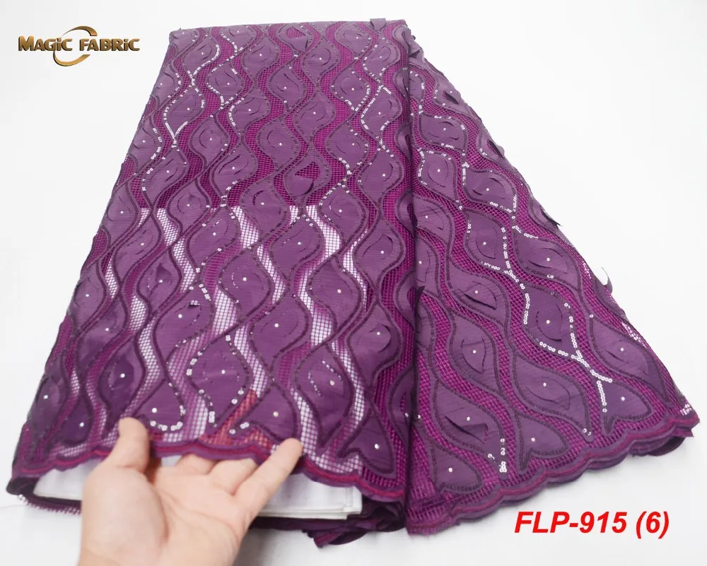 

2019 High Quality Nigerian Tulle Lace Fabrics Latest Beaded Mesh African Lace Fabric Bride French Net Lace Fabric FLP-915