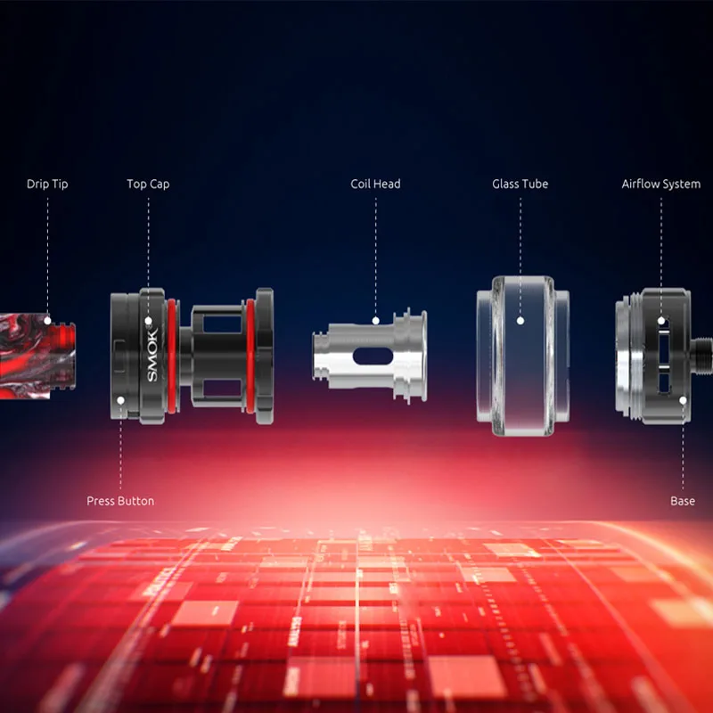 Новый запас оригинальный SMOK TF танк 6 мл атомайзер с баком BF-Mesh катушка верхнее