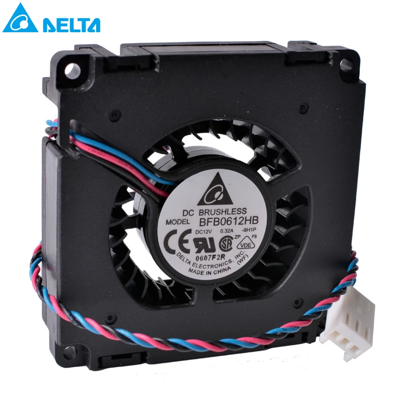 Вентилятор DELTA BFB0612HB 6015 60x60x15 мм 12 В 0 32 А двухшаровой подшипник вентилятор