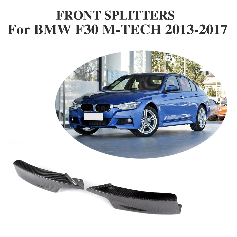 Углеродное волокно переднего бампера Splitter фартук закрылки для BMW 3 серии F30 320i 325i