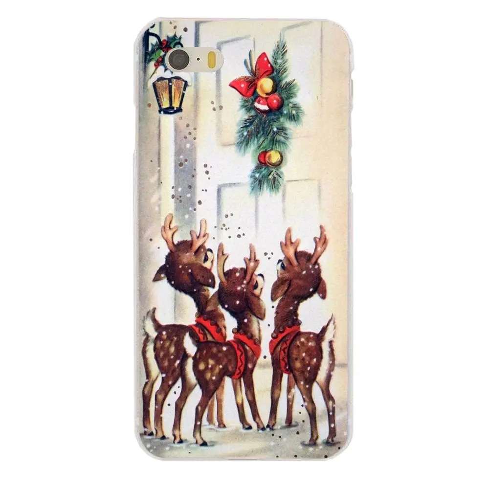 For Galaxy A3 A5 A7 On5 On7 2015 2016 2017 Grand Alpha G850 Core2 Prime S2 I9082 Back Phone Case Reindeer Deer Vintage Christmas | Мобильные