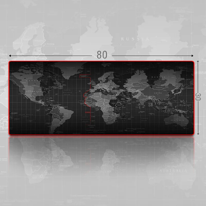 Высококачественный магазин большой игровой коврик для мыши Карта мира мышь