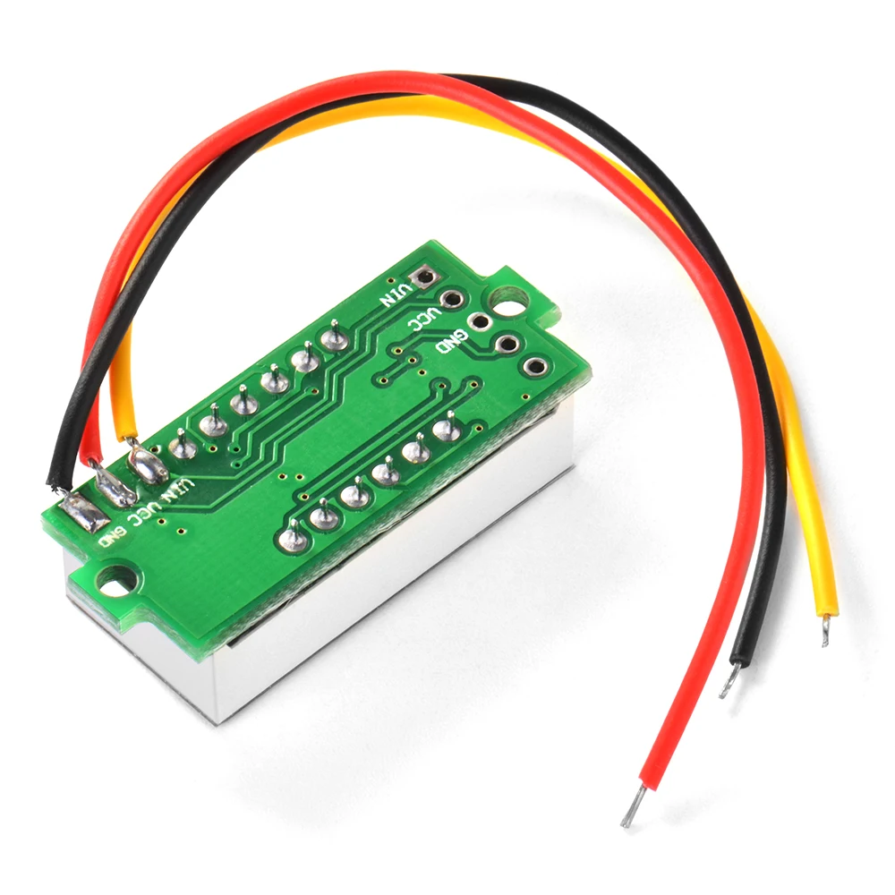 0.36 &quotЦифровой Вольтметр ПОСТОЯННОГО ТОКА 0-33 В СВЕТОДИОДНЫЙ Дисплей Три Провода