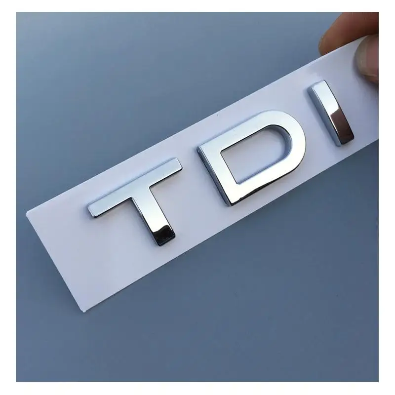

3D Plastic Chrome Plated TDI Car Sticker Emblem Badge Embleme Emblema Logo