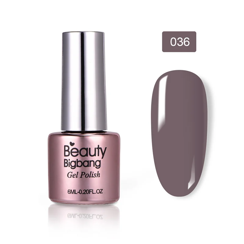 36 BeautyBigBang, 6 мл, 36 цветов, замачиваемый Гель-лак для ногтей, УФ-гель, верхнее покрытие, матовое покрытие, лаки для ногтей, для маникюра, верхнее покрытие, не протирается - Цвет: 36