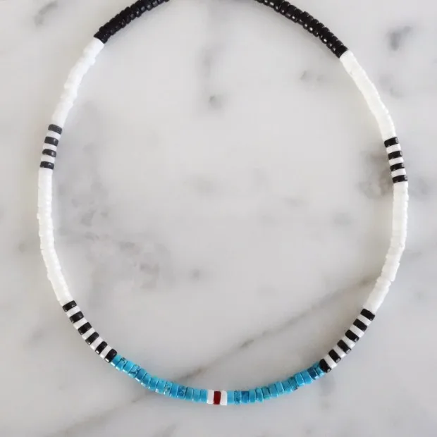 necklace 10 Богемский воротник vsco девушка lucite shell Чокеры Ожерелье bijoux femme переработанный диск Африканский виниловый бисер ожерелье для женщин HEISHI - Окраска металла: necklace 10