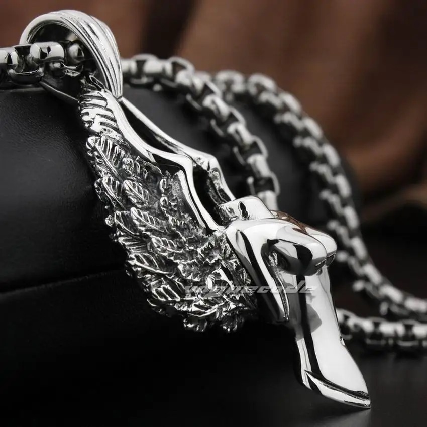 925 пробы серебряный кулон голый Ангел мужской байкер рок панк 8N027|pendant men|naked angelsilver