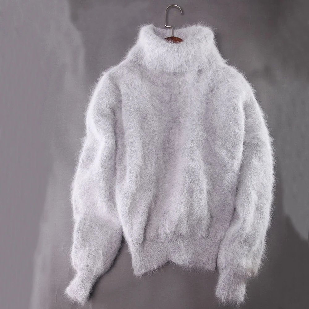 2021 г. модный свитер с высоким воротником женские осенние пуловеры из натуральной