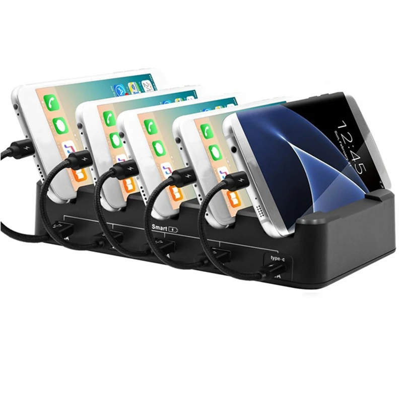 Складное 5 портовое Usb зарядное устройство для дома отеля кронштейн станция