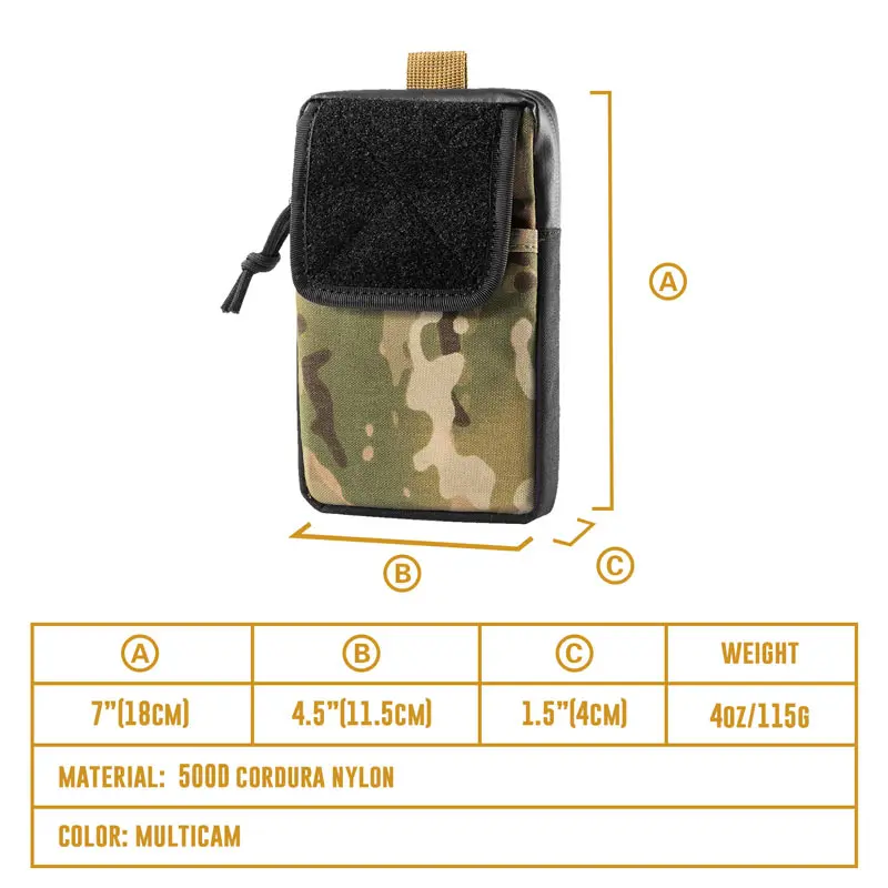 OneTigris утилита телефонные чехлы Molle 500D кордюра нейлон для iPhone 6/6 plus/7/7 plus/8/8 plus X|Сумки