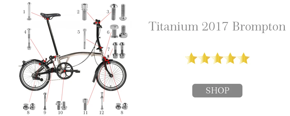 TWTOPSE Pro 10 г титан велосипедный Задний амортизатор болты для велосипеда Brompton прочный алюминиевый гайки из сплава блок Подвески болт запчасти
