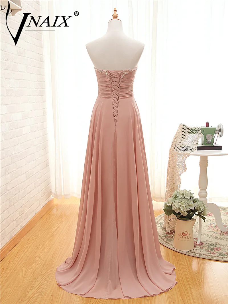 Es03 вышивка бисером гофрирование шифон длинная вечернее платье платье|vestido de