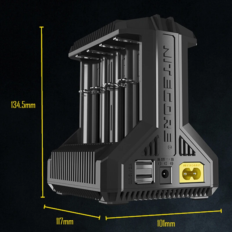 Зарядное устройство NITECORE Intellicharge I8 eight Bays автоматически обнаруживает/заряжает